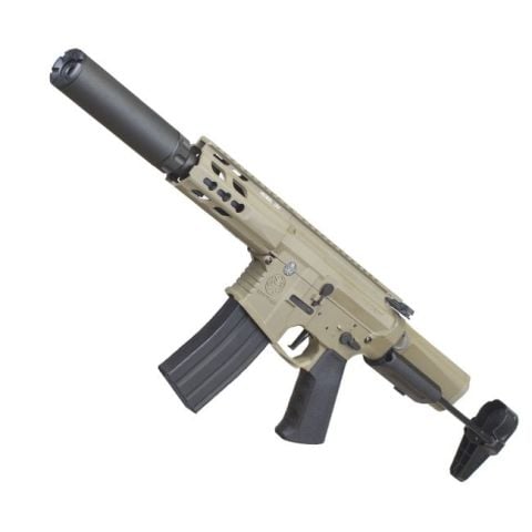 KRYTAC Trident MK2 PDW ''Mock Suppressor'' AEG Airsoft Tüfek - TAN