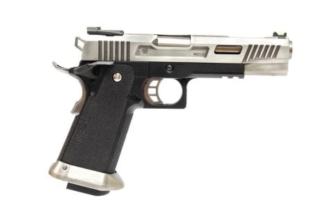 WE Hi-Capa Force 5.1 SV - GBB FULL METAL  Airsoft Tabanca Silver