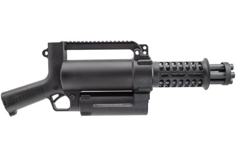 WELL PRO M-Lok Chainsaw Electric Rotating Micro M134 Gatling Mini Vulcan AEG Airsoft Tüfek