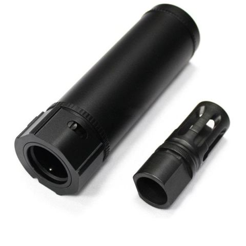 ISG 118mm QD Susturucu Replika ve Alev Gizleyen - Siyah