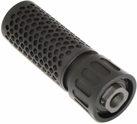 ISG KAC Stili QDC Kısa Airsoft Susturucu Replika seti - Siyah