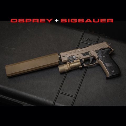 ISG Kısa Osprey Susturucu Replika-Çöl Rengi 18.5cm