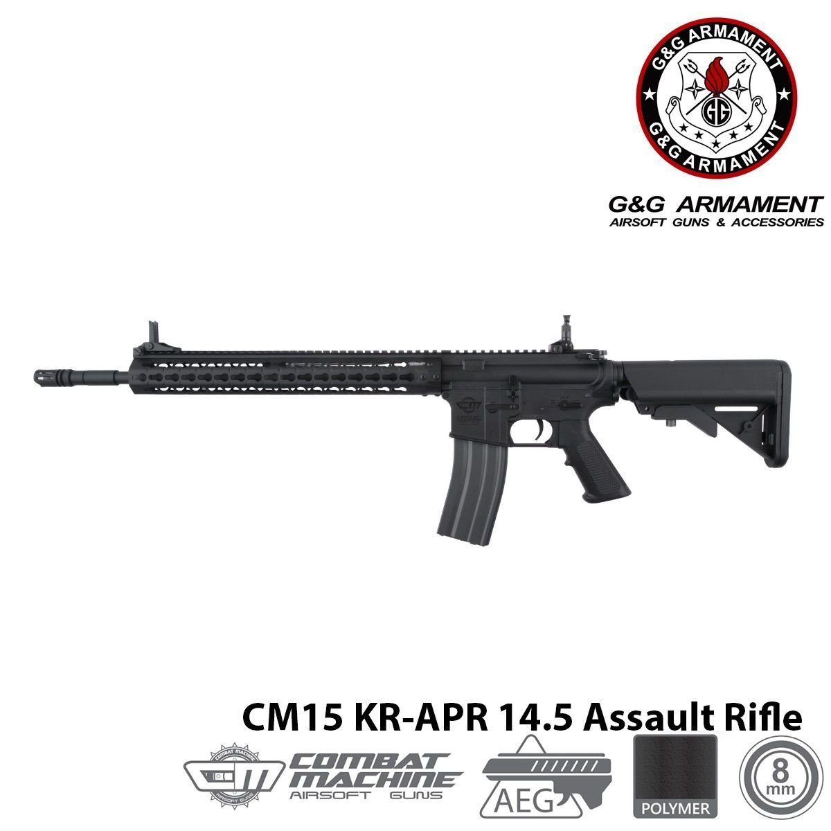 Airsoft Tüfek G&G CM15 KR-APR 14.5 Assault [GIG-01-018745]