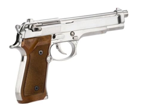 WE-TECH USA HIGH POWER ELITE M9 PTP AIRSOFT GBB TABANCA - KROM / AHŞAP