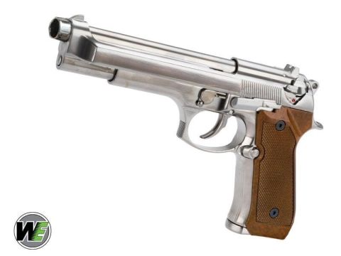 WE-TECH USA HIGH POWER ELITE M9 PTP AIRSOFT GBB TABANCA - KROM / AHŞAP