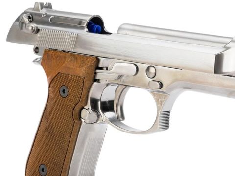 WE-TECH USA HIGH POWER ELITE M9 PTP AIRSOFT GBB TABANCA - KROM / AHŞAP