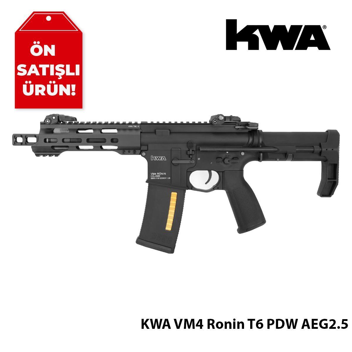 Airsoft Tüfek KWA VM4 Ronin T6 PDW AEG2.5 extra Free (350) Magazine