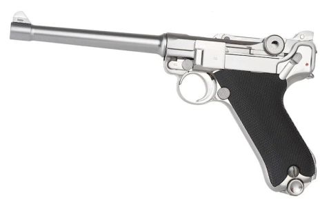 WE P08 Luger 6 Silver GBB Airsoft Tabanca
