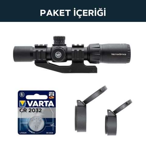 VECTOR OPTICS Mustang GENII 1-4x30 SFP Tüfek Dürbünü