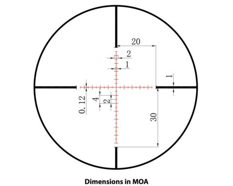 Sightmark Core TX 4-16x44MR Marksman Tüfek Dürbünü