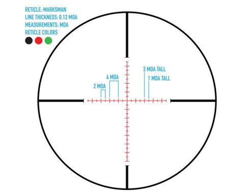 Sightmark Core TX 4-16x44MR Marksman Tüfek Dürbünü