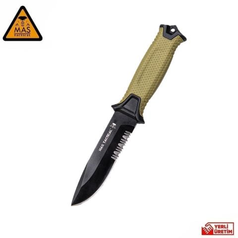 Outdoor Bıçağı Testere Ağızlı Haki