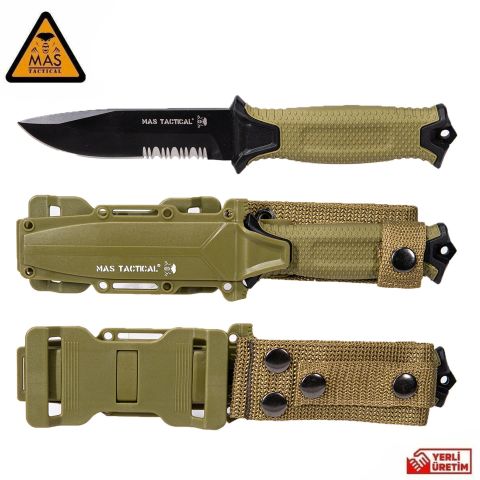 Outdoor Bıçağı Testere Ağızlı Haki