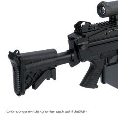 FN Lisanslı M249 Airsoft Makinalı MK46 / Siyah / AEG