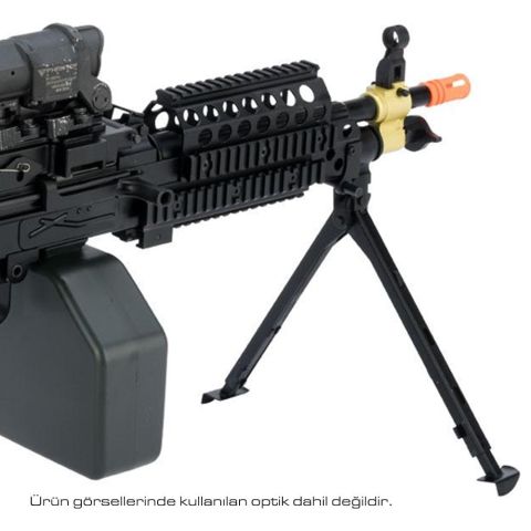 FN Lisanslı M249 Airsoft Makinalı MK46 / Siyah / AEG