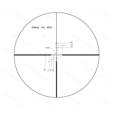 Vector Optics Continental X8 2-16x50 ED SFP Tüfek Dürbünü SCOM-45