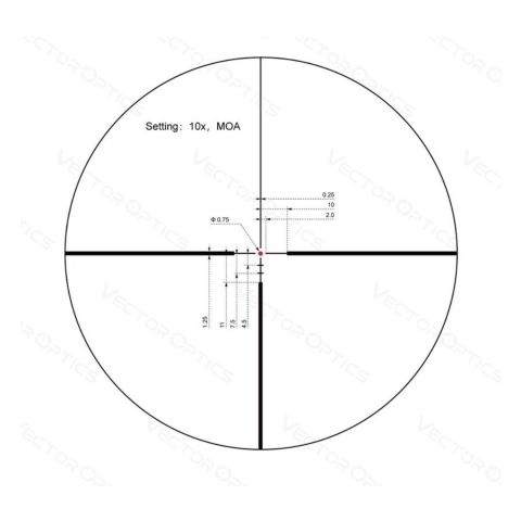 Vector Optics Continental X8 2-16x50 ED SFP Tüfek Dürbünü SCOM-45