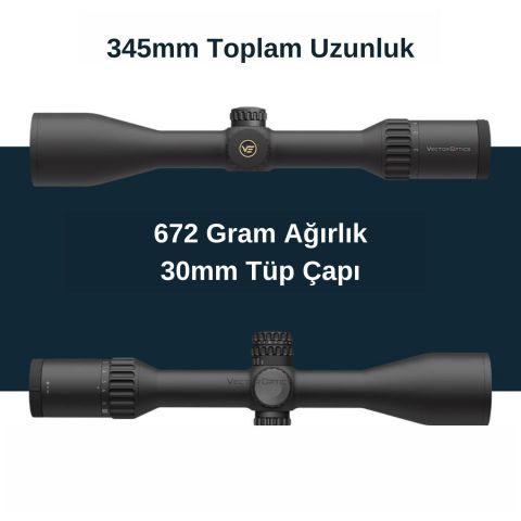 Vector Optics Continental X8 2-16x50 ED SFP Tüfek Dürbünü SCOM-45
