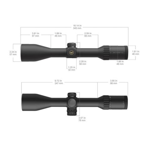 Vector Optics Continental X8 2-16x50 ED SFP Tüfek Dürbünü SCOM-45