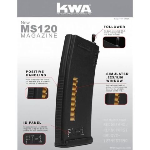 KWA Mid-Cap MS120 AEG TÜFEK ŞARJÖRÜ - SİYAH