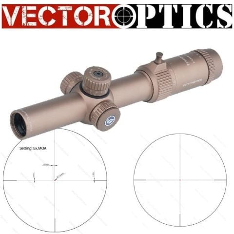Vector Optics FORESTER 1-5X24 GENII COYOTE FDE Tüfek Dürbünü SCOC-32