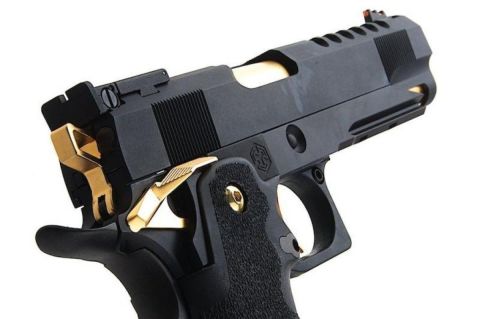 AW HX2701 5.1 Hi-Capa SLIDECUT GBB Airsoft Tabanca ( Black/Gold )