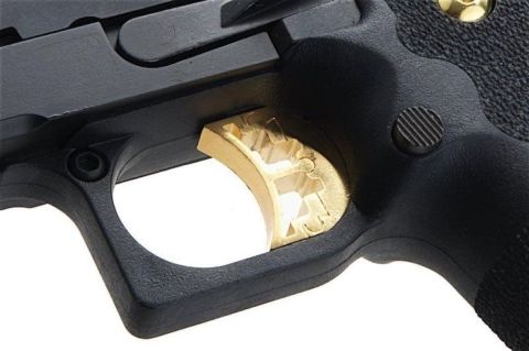 AW HX2701 5.1 Hi-Capa SLIDECUT GBB Airsoft Tabanca ( Black/Gold )