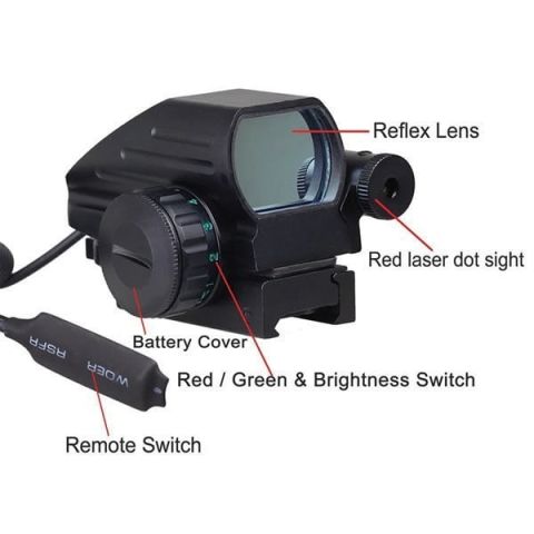 Comet Red and Green Dot Reflex Sight with Laser