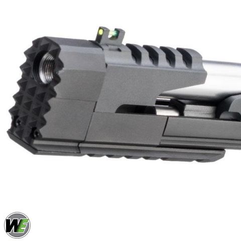 WE-Tech Competition Series ''Xcelerator Dragon'' Hi-CAPA GBB Airsoft Tabanca - Uzun Namlu/Siyah/madalyon Kabza