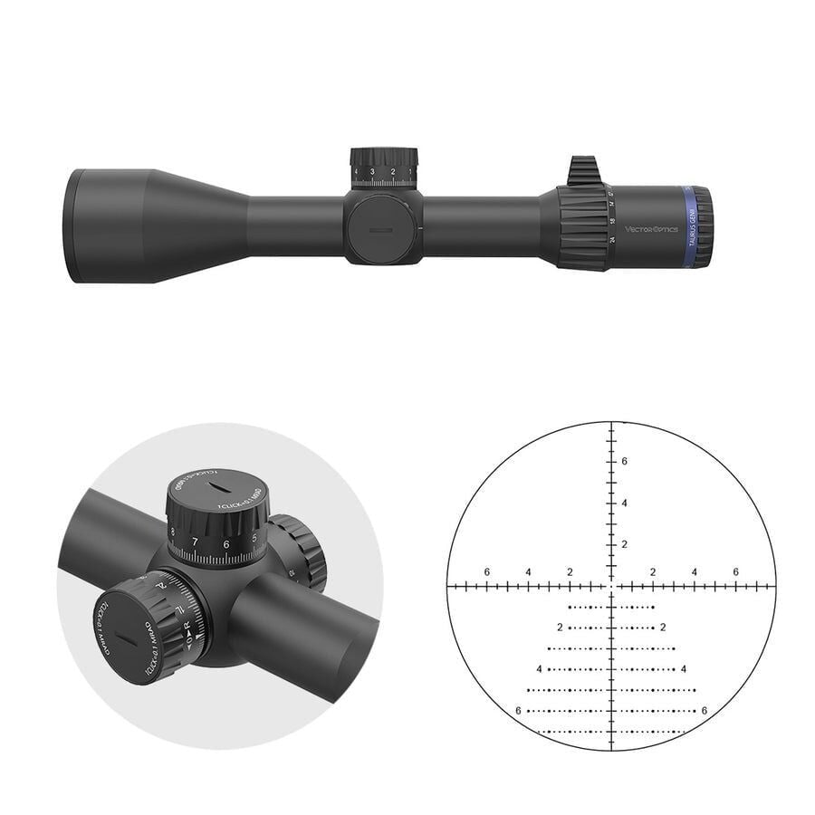 Taurus GenII 3-24x56 ED FFP Riflescope Tüfek Dürbünü