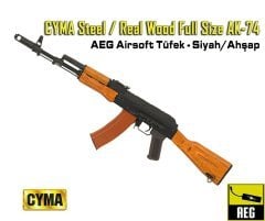 CYMA AK74 Gerçek Ağaç -Full Metal Airsoft AEG