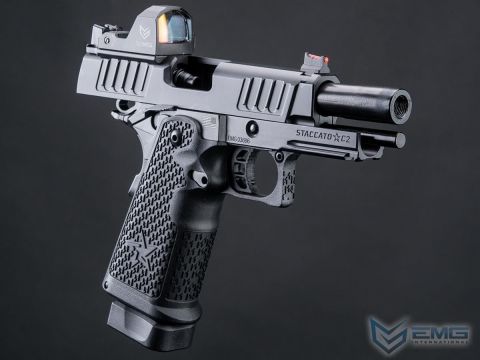 Army Helios Staccato Licensed C2 Compact 2011 GBB Pistol with RMR Cut Tabanca