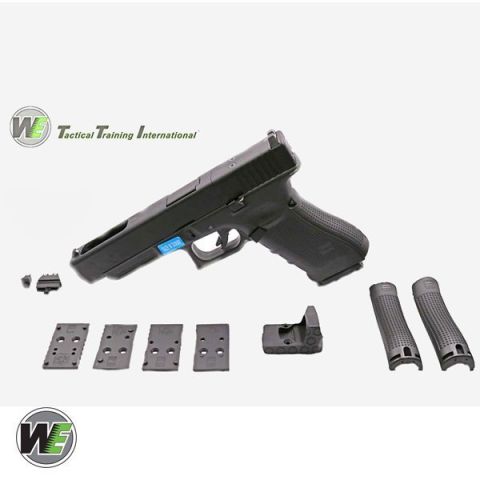 WE Airsoft G17B-GEN4 MOS Yarı Metal RED-DOT ve Yedek Kabza Sırtlı GBB Airsoft Tabanca