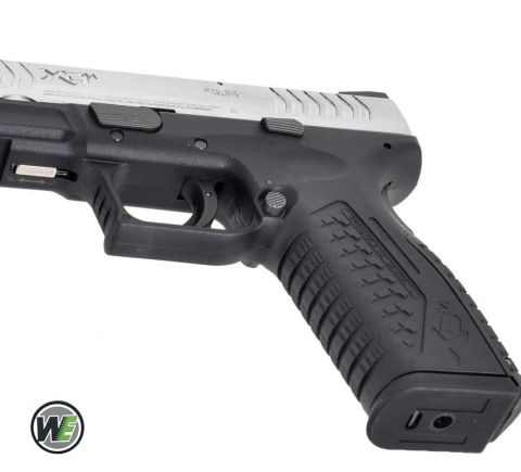 SA-XDM45GBB6-SB / WE AIRSOFT Springfield Armory XDM4.5 SILVER 2TONE 6mm GBB Airsoft Tabanca