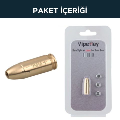 VECTOR OPTICS 9mm Kartuş tipi Kolimatör Dürbün Sıfırlama Lazeri SCBCR-11