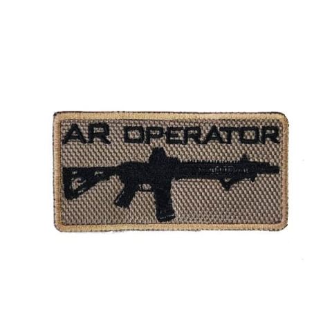 AR OPERATOR TACTICAL PATCH -TAN - ÇÖL SIYAH