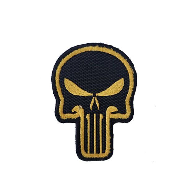 PUNISHER SKULL YELLOW PATCH - SARI KURU KAFA