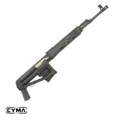 CYMA DRAGONUV SVD-S Katlanır Dipçik AEG Airsoft Sniper Tüfek SIYAH CM057S