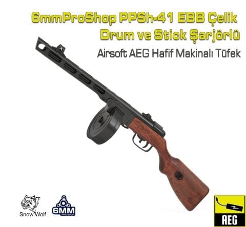 SnowWolf PPSH Full Metal Sovyet WWII Replikası