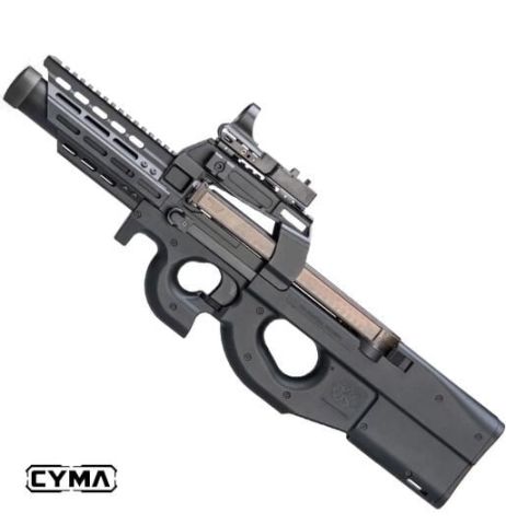 CYMA P90 RIS RAYLI AIRSOFT AEG TUFEK - SIYAH CM060J