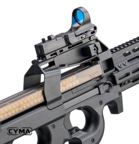 CYMA P90 RIS RAYLI AIRSOFT AEG TUFEK - SIYAH CM060J
