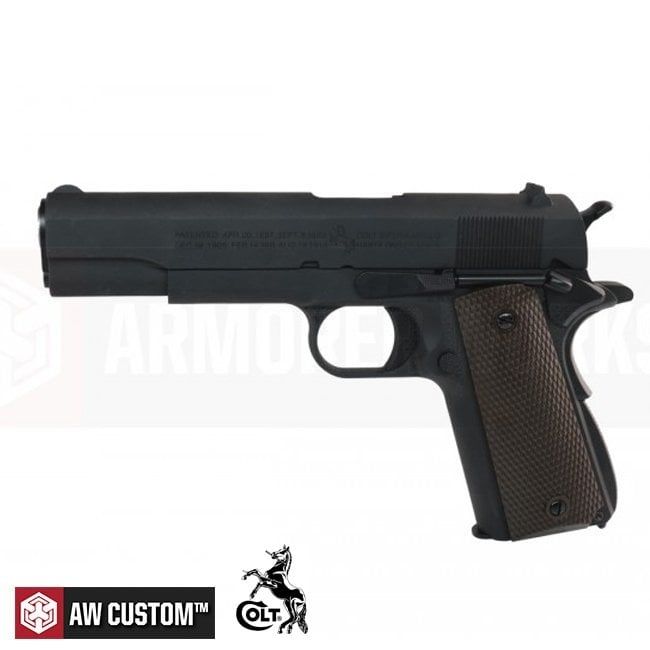 AW CUSTOMS COLT 1911A1 GBB AIRSOFT TABANCA - SİYAH