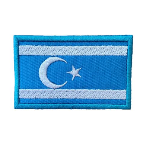 IRAK TÜRKMENLERI BAYRAĞI PATCH - MAVİ BEYAZ