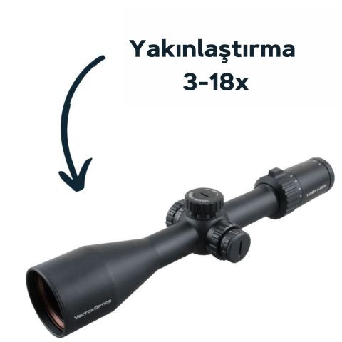 VECTOR Taurus 3-18x50 FFP TÜFEK DÜRBÜNÜ SCFF-11