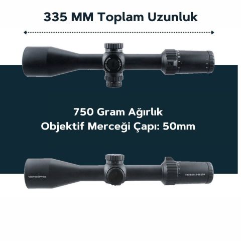 VECTOR Taurus 3-18x50 FFP TÜFEK DÜRBÜNÜ SCFF-11