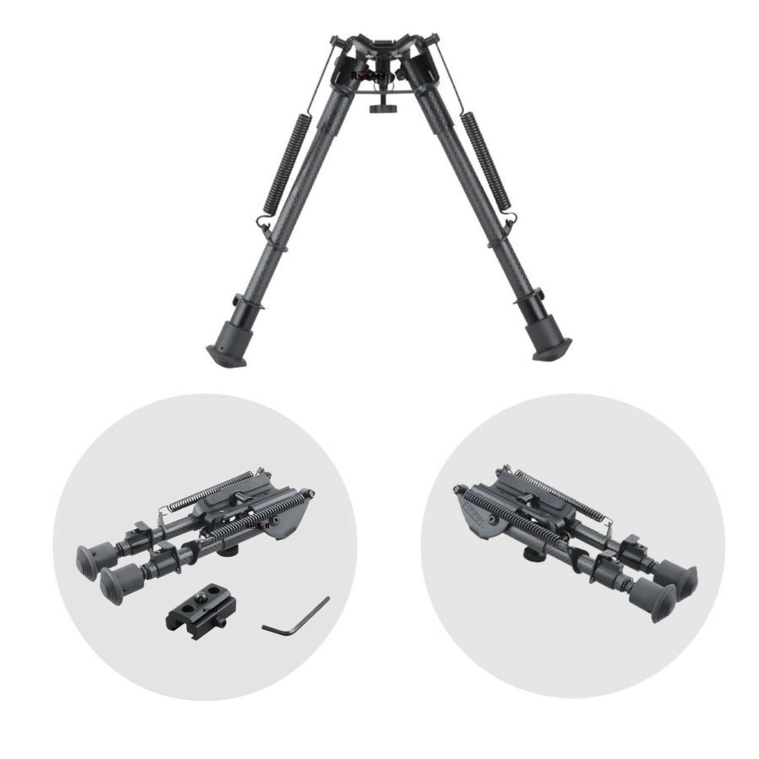 Vector Optics Karbon-Fiber Ekstra Hafif Ayarlanır Bipod Ayak