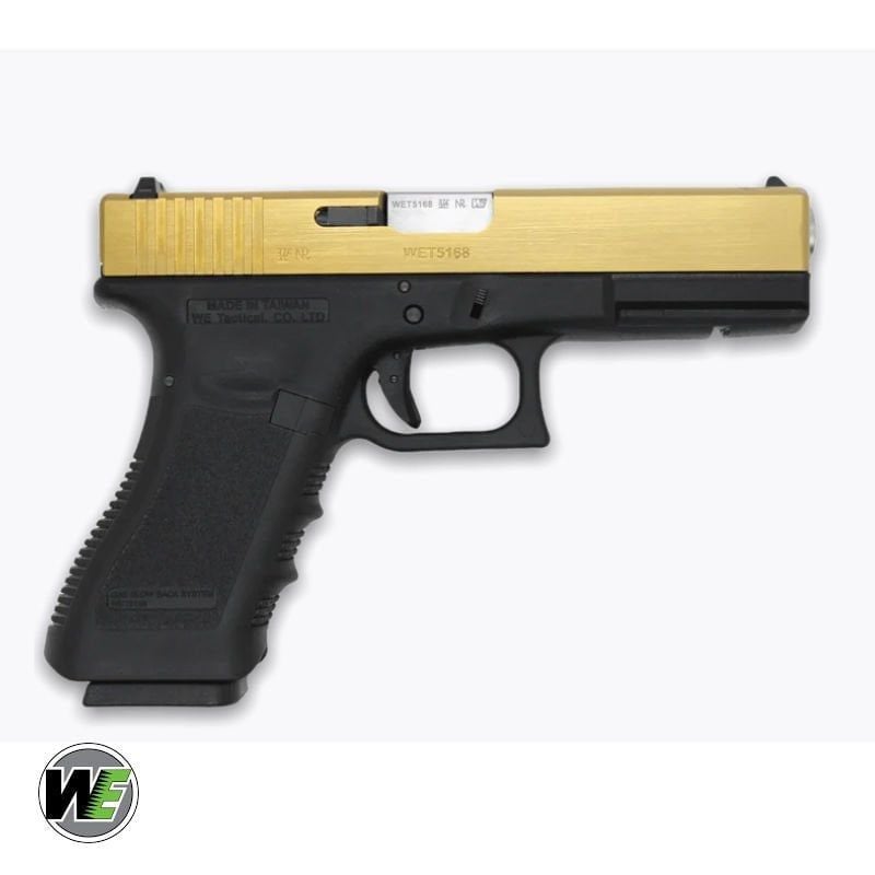 WE G17 GLOCK 17 GEN3 TITANIUM GOLD ALTIN GBB AİRSOFT TABANCA