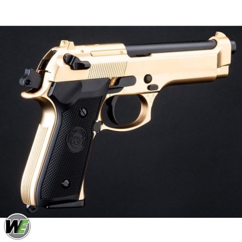 WE ''Bling'' Special Edition 24K Altın Kaplama M9 PTP GBB Airsoft Tabanca