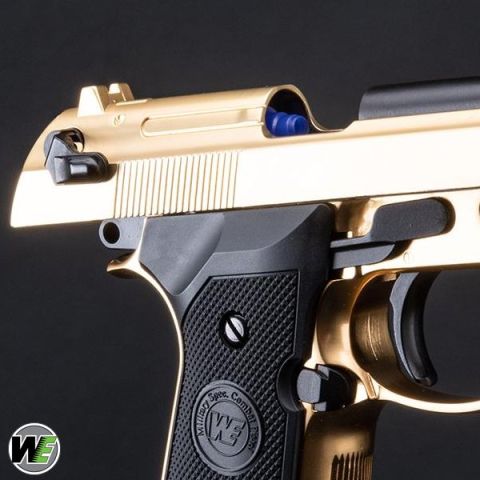 WE ''Bling'' Special Edition 24K Altın Kaplama M9 PTP GBB Airsoft Tabanca