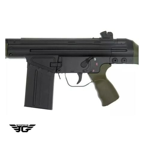 JG T3-K3 G3 Full Size Airsoft AEG Sniper Tüfek - OD Yeşil